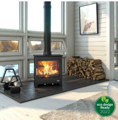 HENLEY SHERWOOD 21 ECO BOILER MULTIFUEL MATT BLACK STOVE